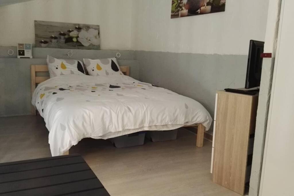 Studio Mezzanine En Residence Avec Piscine Au Village Le Barcares Luaran gambar
