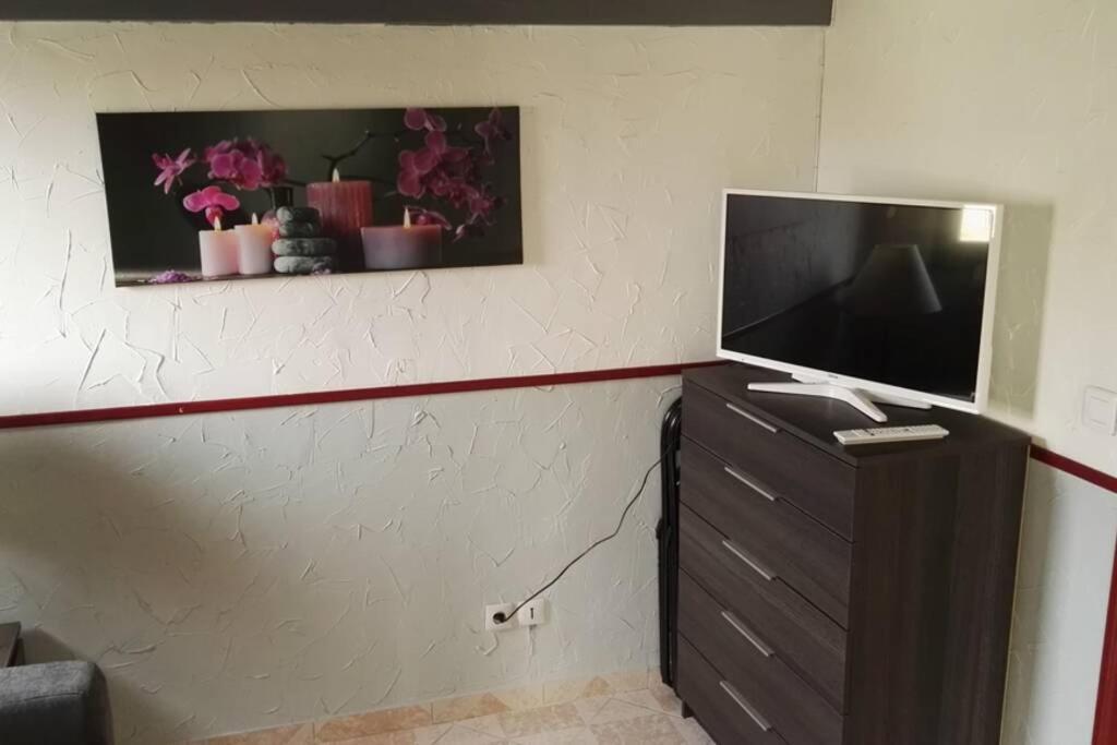 Studio Mezzanine En Residence Avec Piscine Au Village Le Barcares Luaran gambar